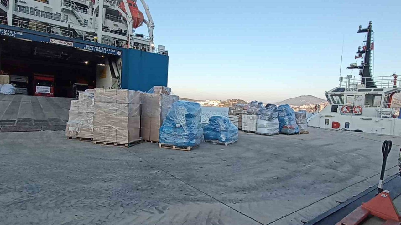 İhtiyaç malzemeleri deniz yoluyla gönderiliyor