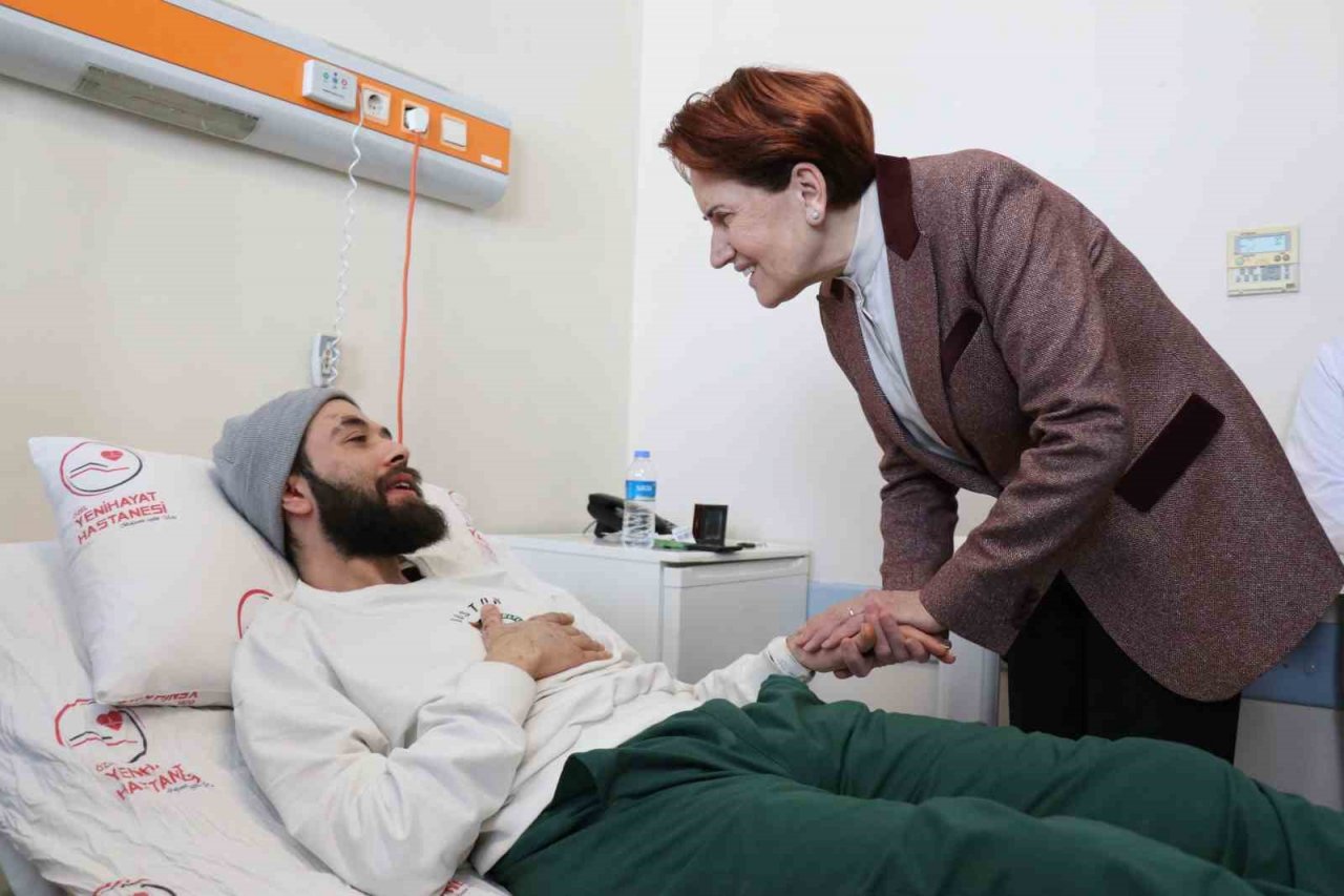 Akşener Osmaniye’de depremzedeleri hastanede ziyaret etti