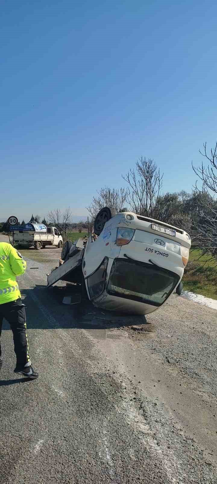İncirliova’da trafik kazası: 1 yaralı