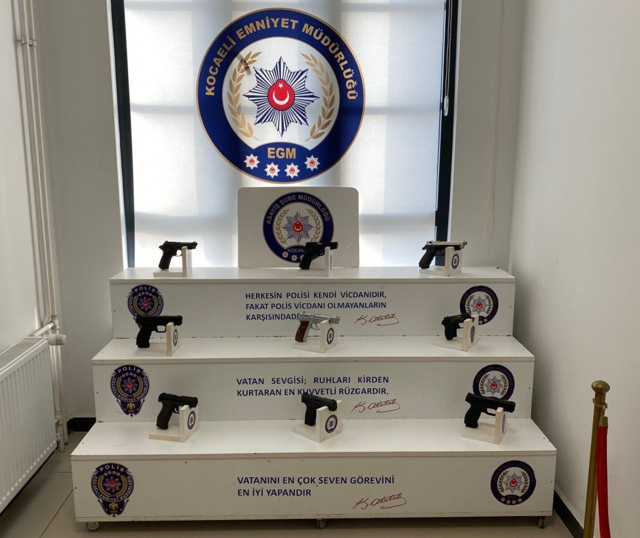 Kocaeli’de 24 silah ele geçirildi