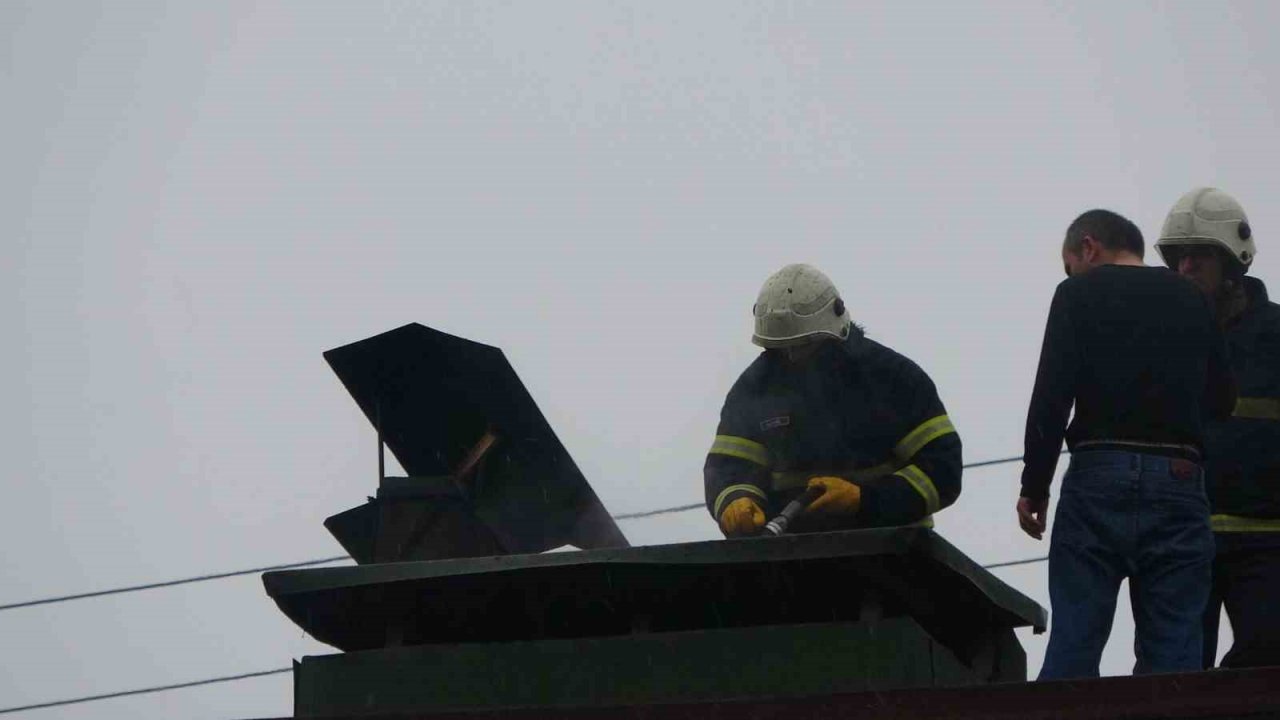 Ordu’da baca yangını ekipleri harekete geçirdi