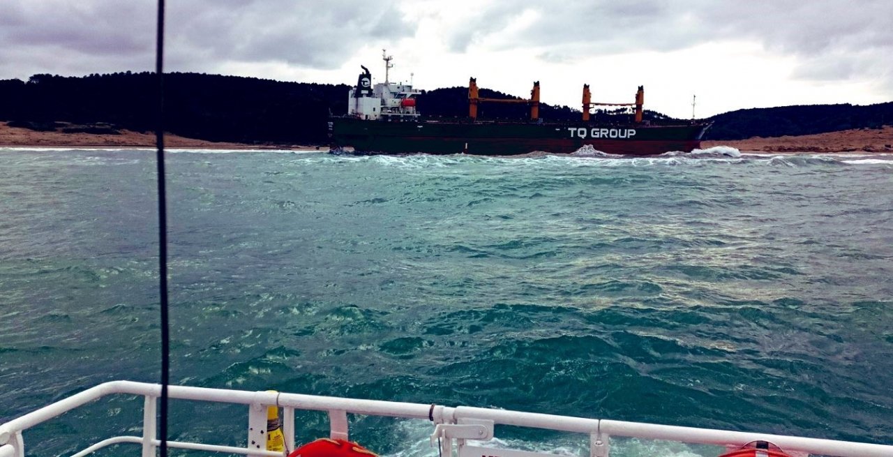 Şile’de karaya oturan yük gemisi 7 gün sonra kurtarıldı