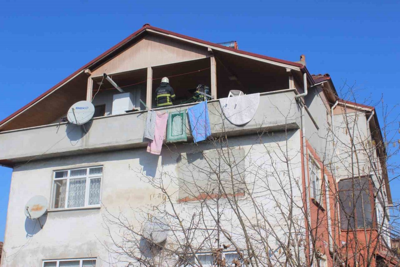 Baca yangını ihbarına gittiler aspiratör çıktı