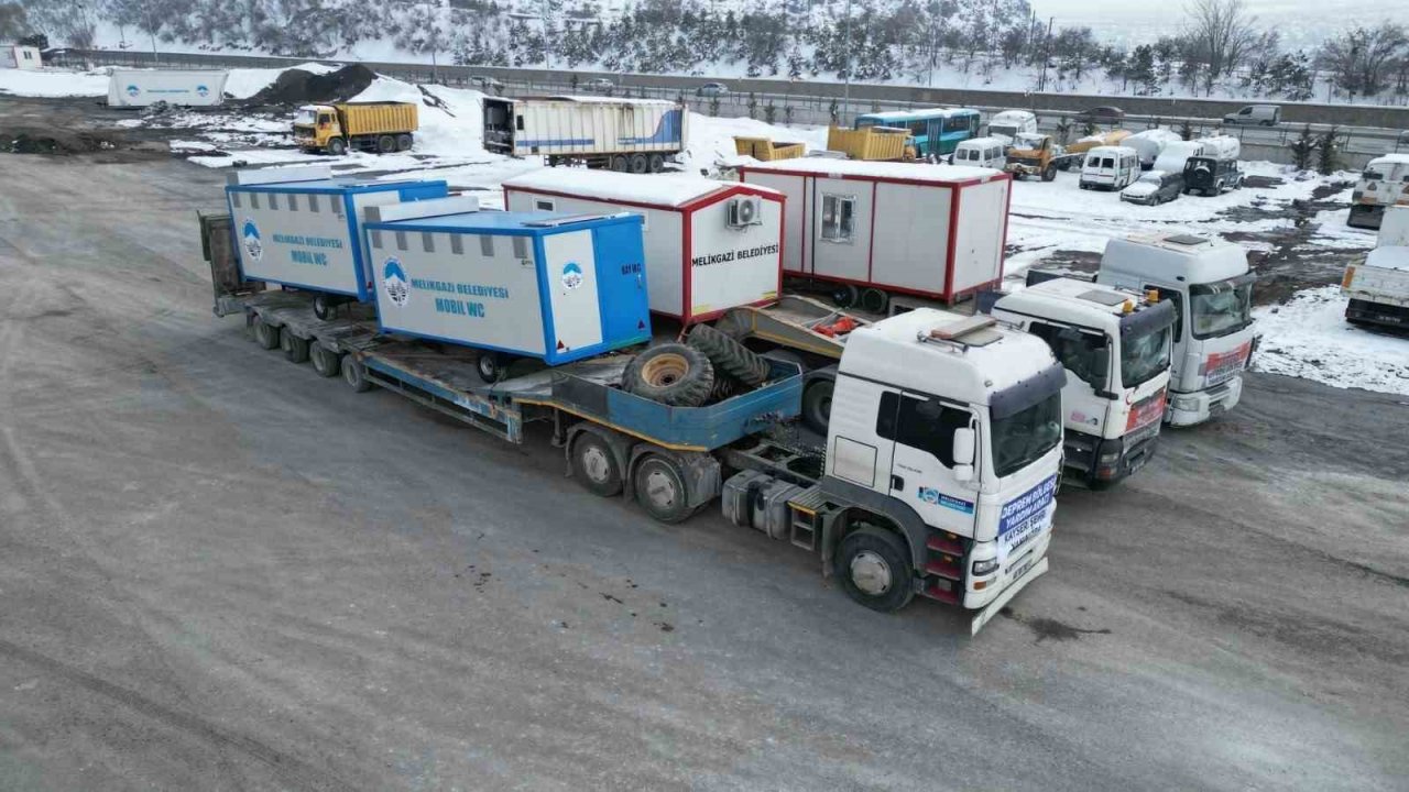 Melikgazi’nin Personel ve İş Makineleri ile Kahramanmaraş’a Desteği Devam Ediyor