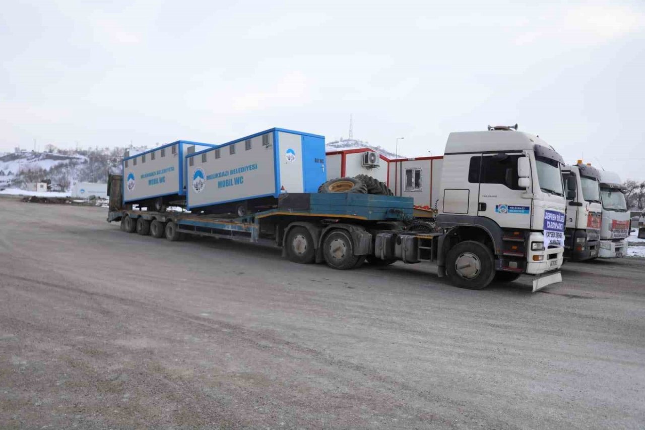 Melikgazi’nin Personel ve İş Makineleri ile Kahramanmaraş’a Desteği Devam Ediyor