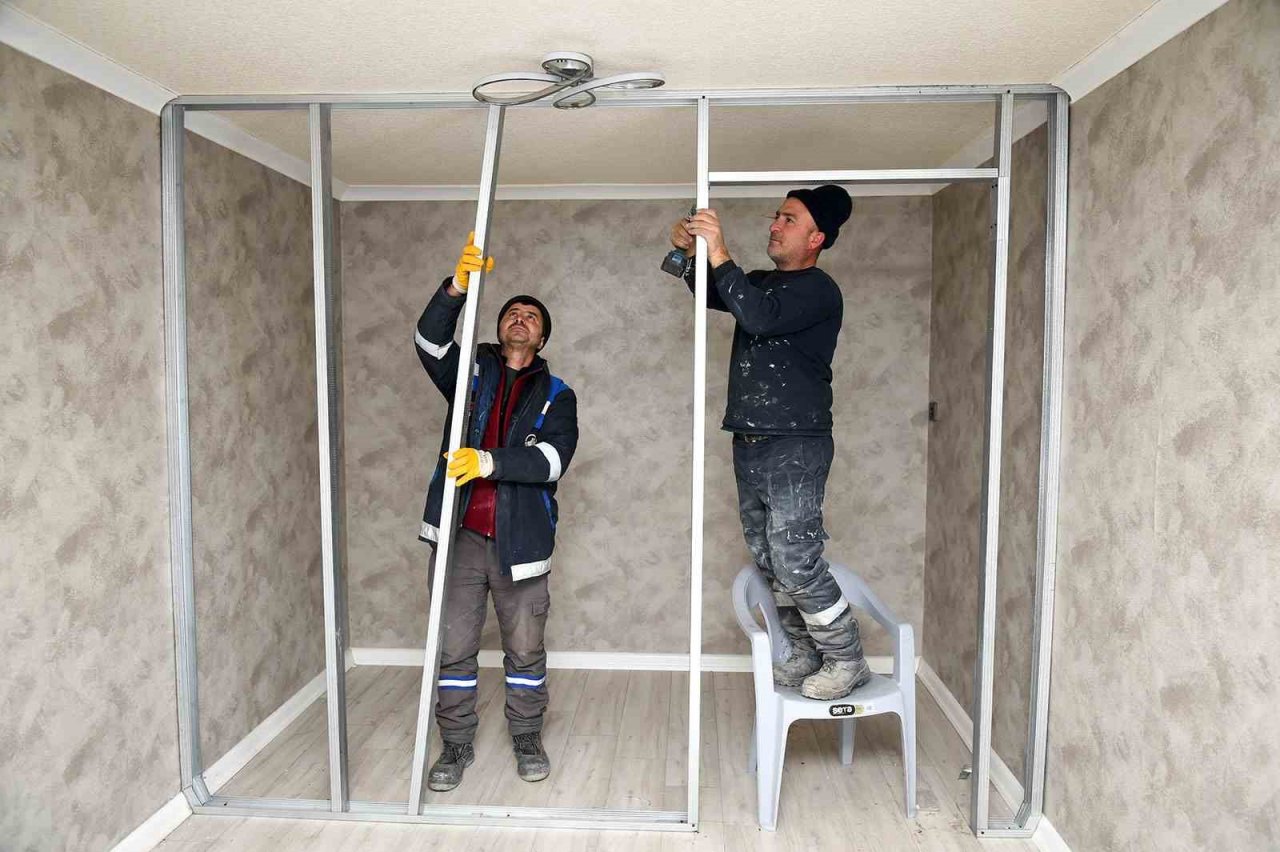 Altındağ Belediyesinden prefabrik ev desteği