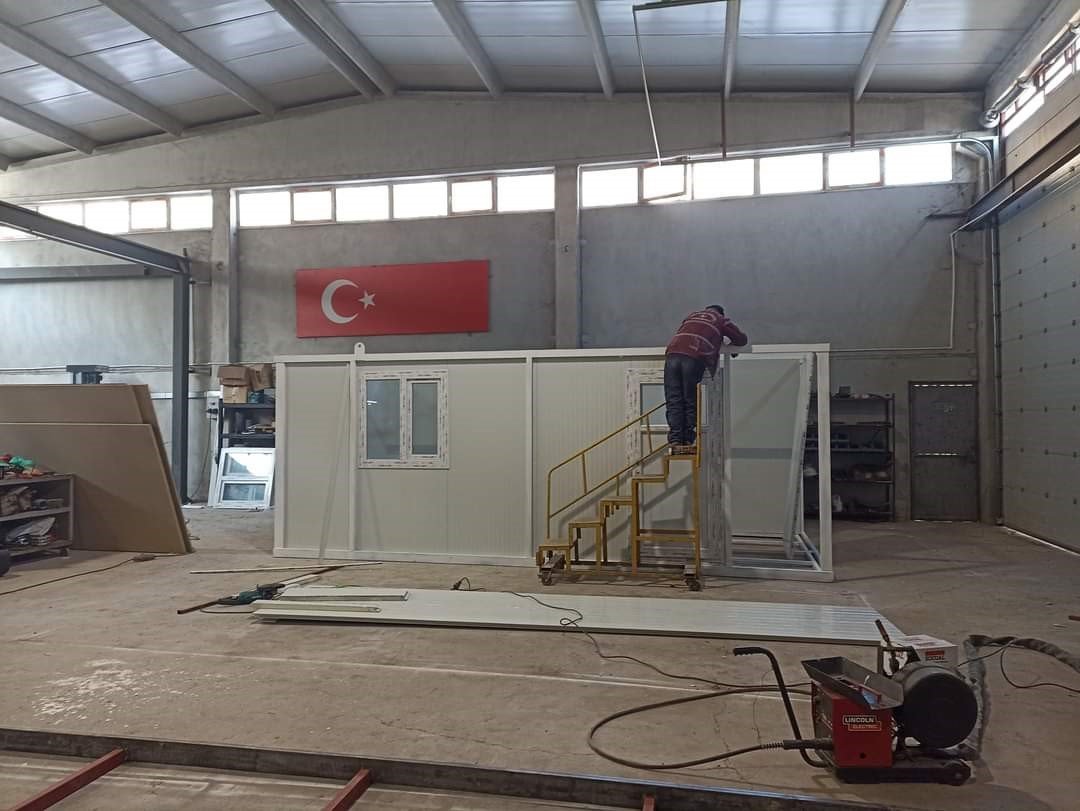 Afet bölgesine konteynır üretilecek