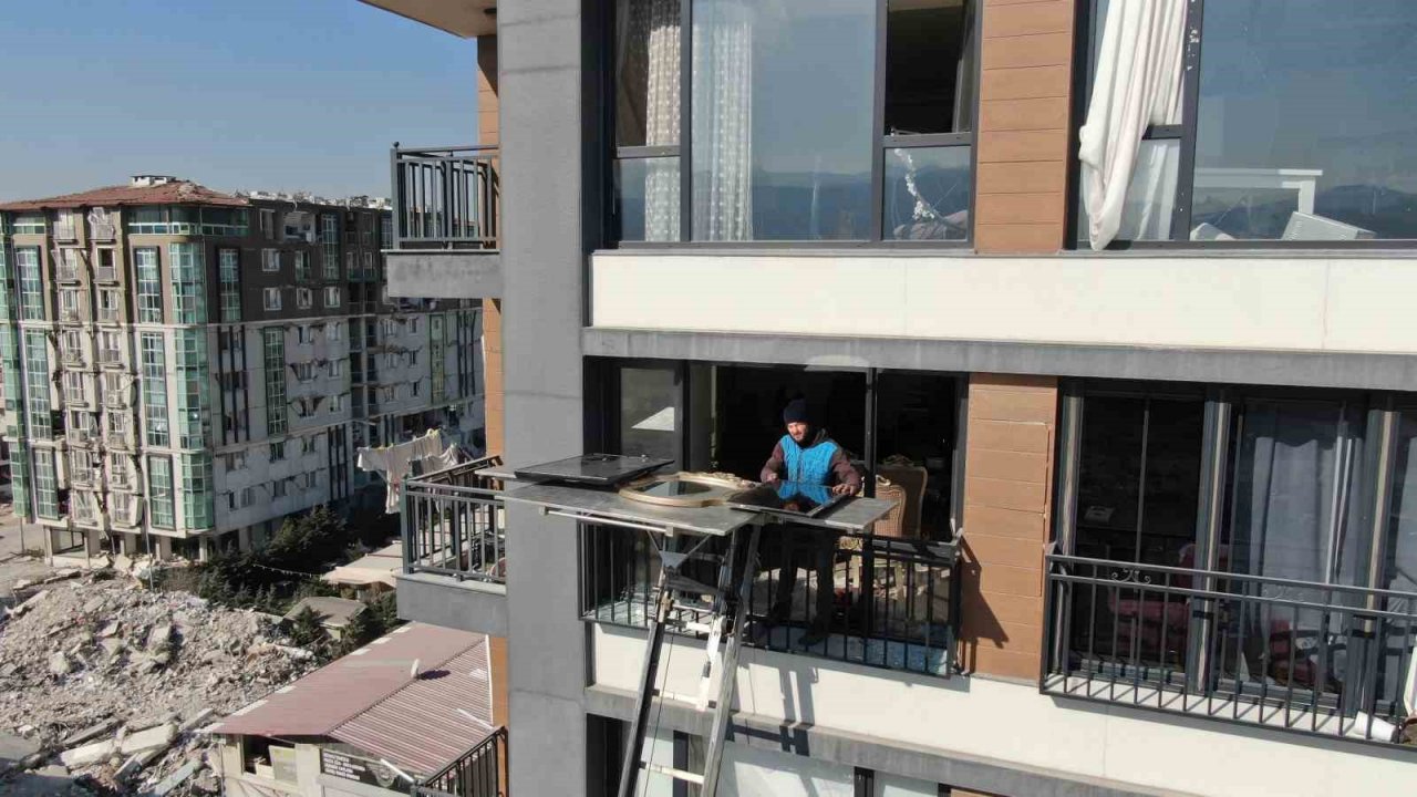 Hasarlı binalardan tehlikeli eşya tahliyesi