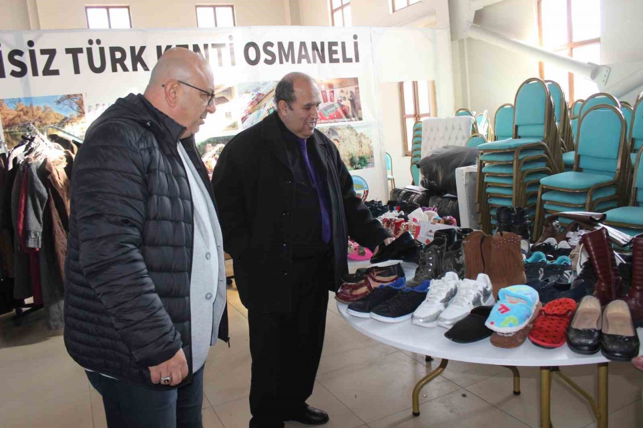 Osmaneli’de depremzedeler için sosyal market hizmete girdi
