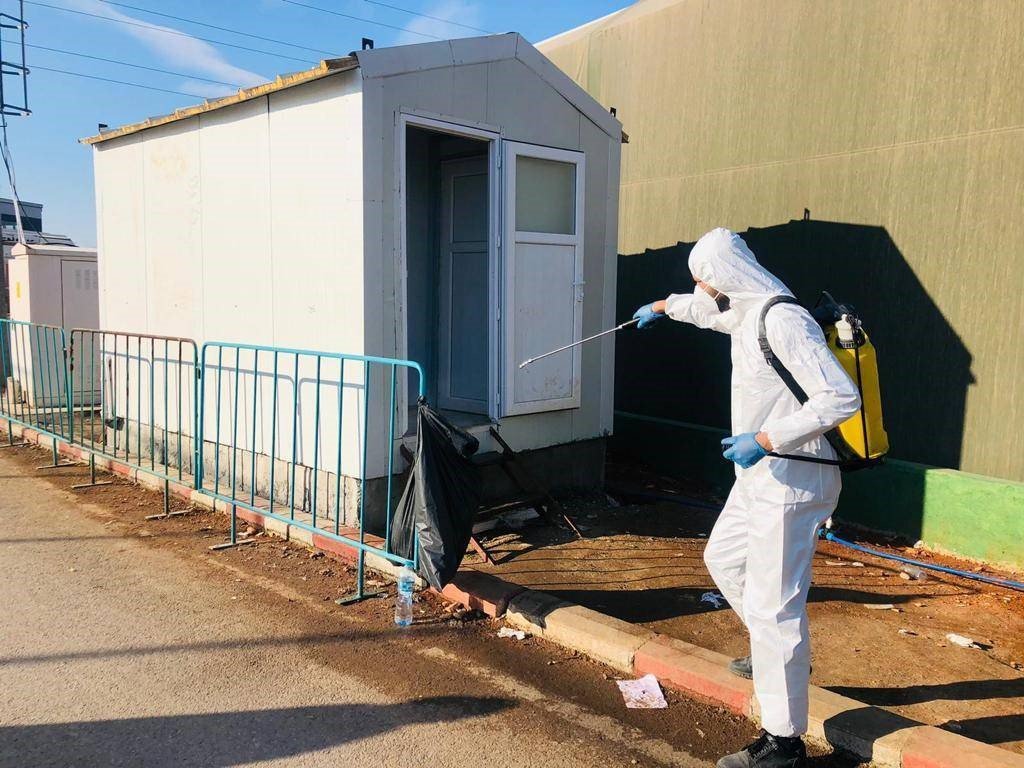 MSB: “Kahramanmaraş’ta kurulan çadır kentte ilaçlama faaliyetleri de gerçekleştiriliyor”