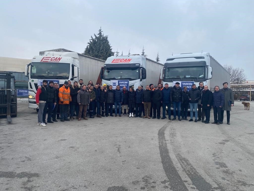 ESO deprem bölgesine 51 tırla 30 milyon liralık yardım gönderdi