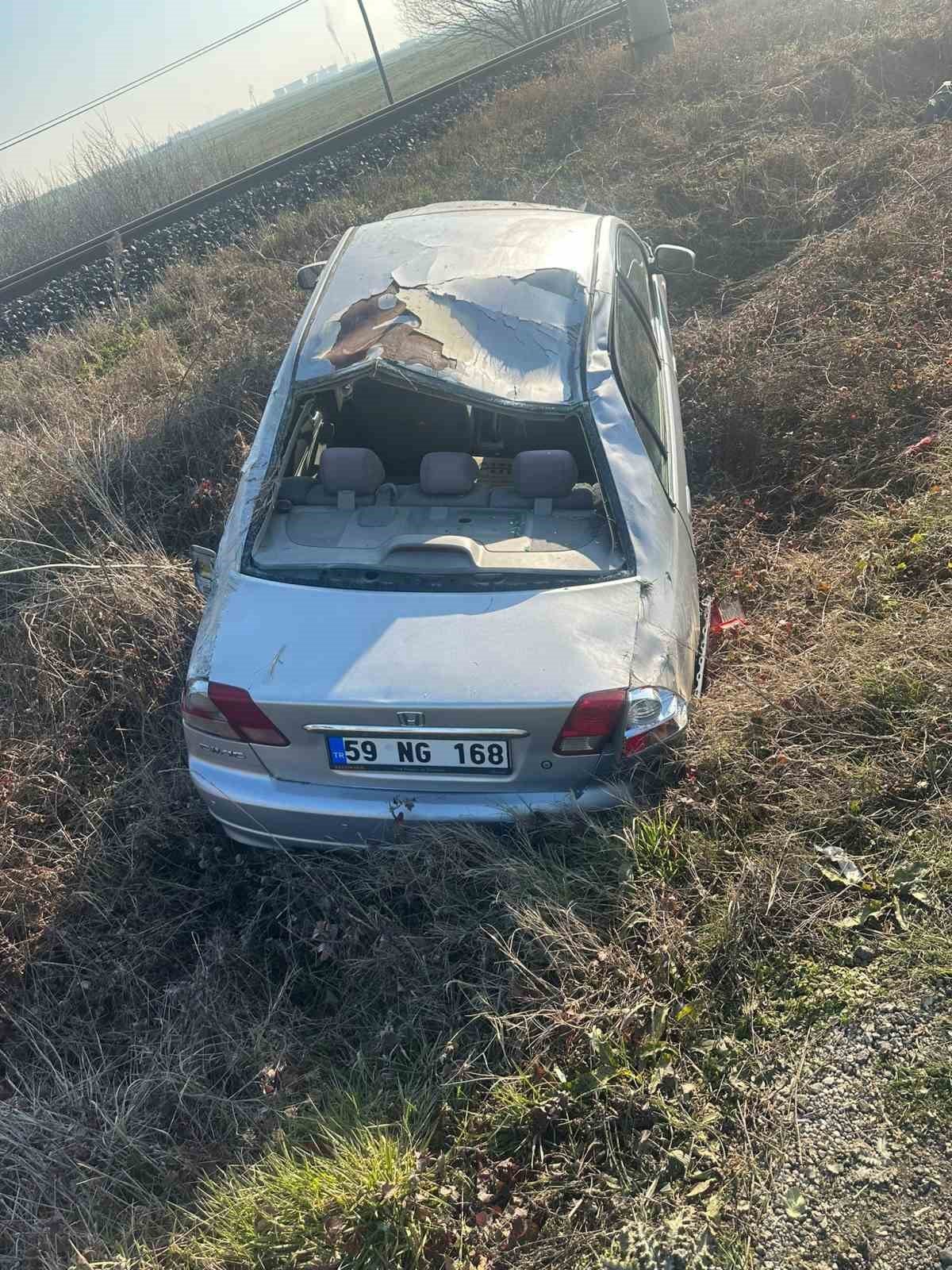 Otomobil takla attı: 1 yaralı