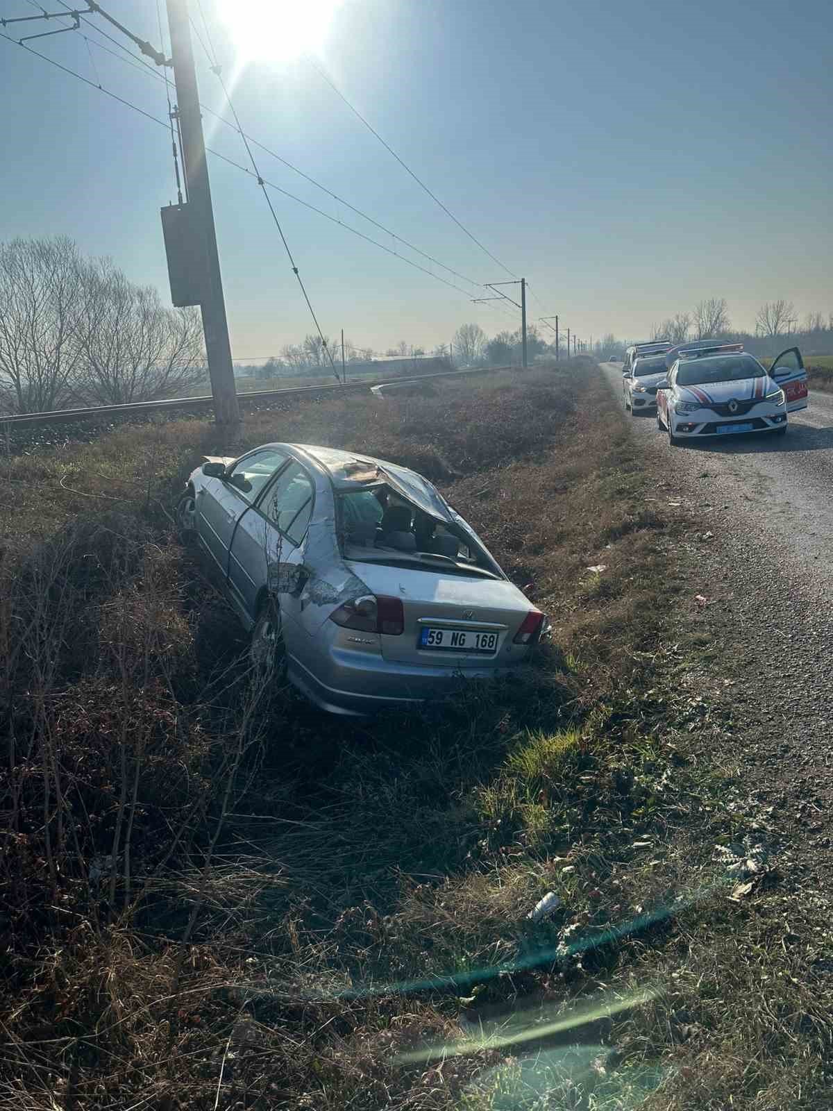 Otomobil takla attı: 1 yaralı