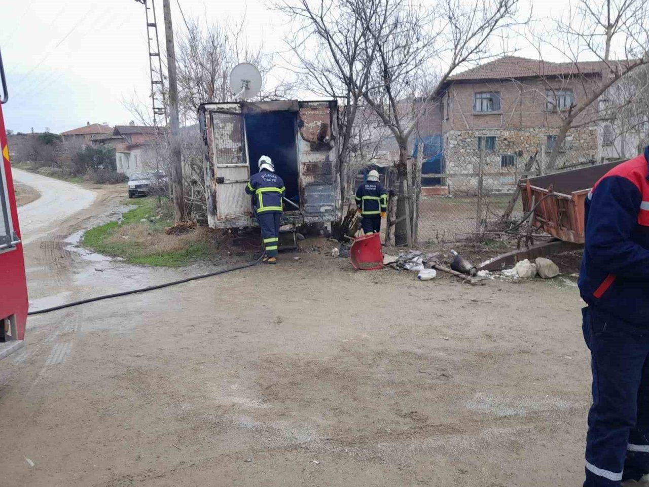 Bilecik’te yaşanan yangında bir kişi ağır yaralandı