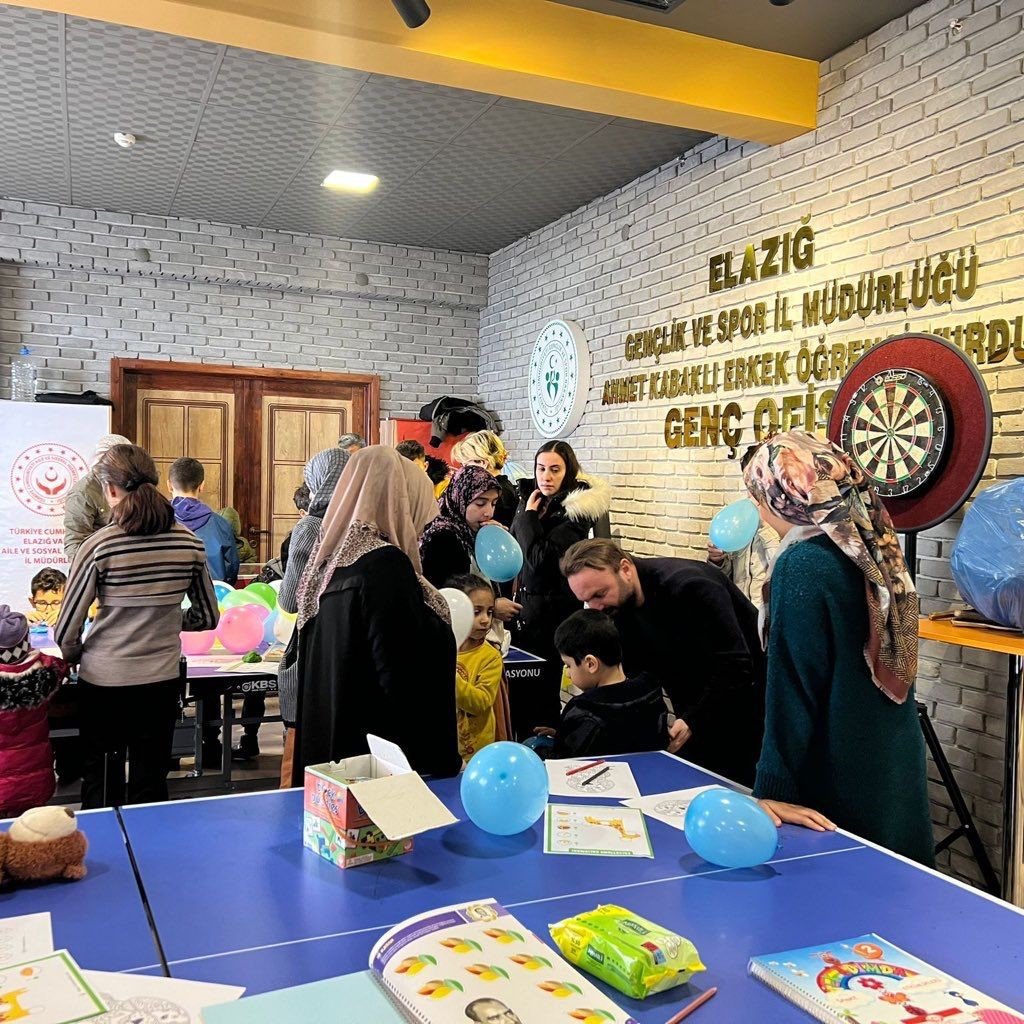 Elazığ GSİM’den depremzede çocuklara psikososyal destek