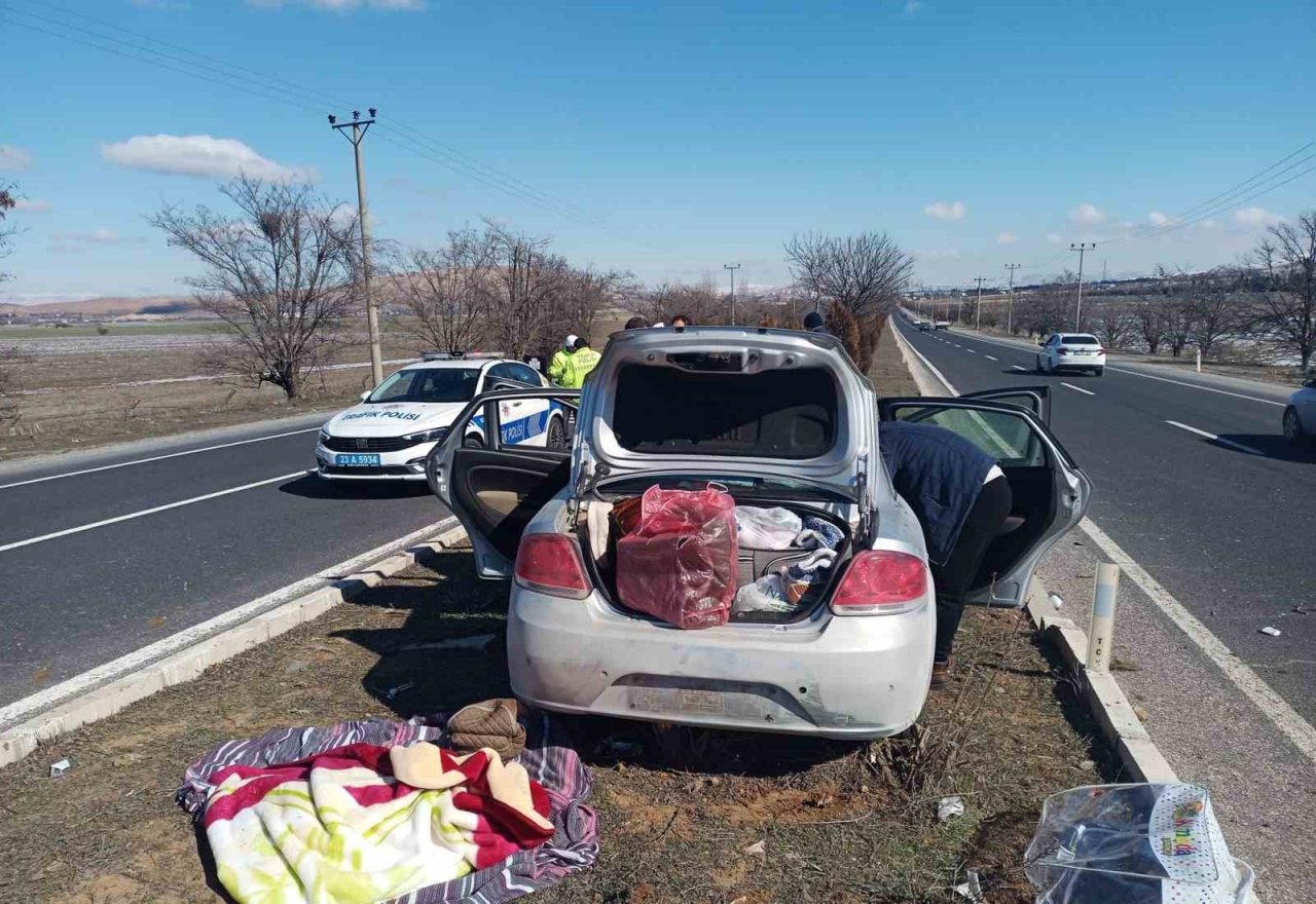 Elazığ’da trafik kazası: 2 yaralı