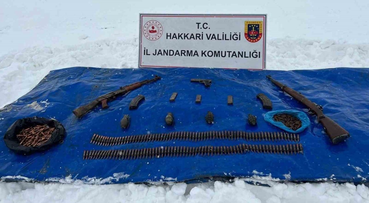 Yüksekova’da silah ve mühimmat ele geçirildi