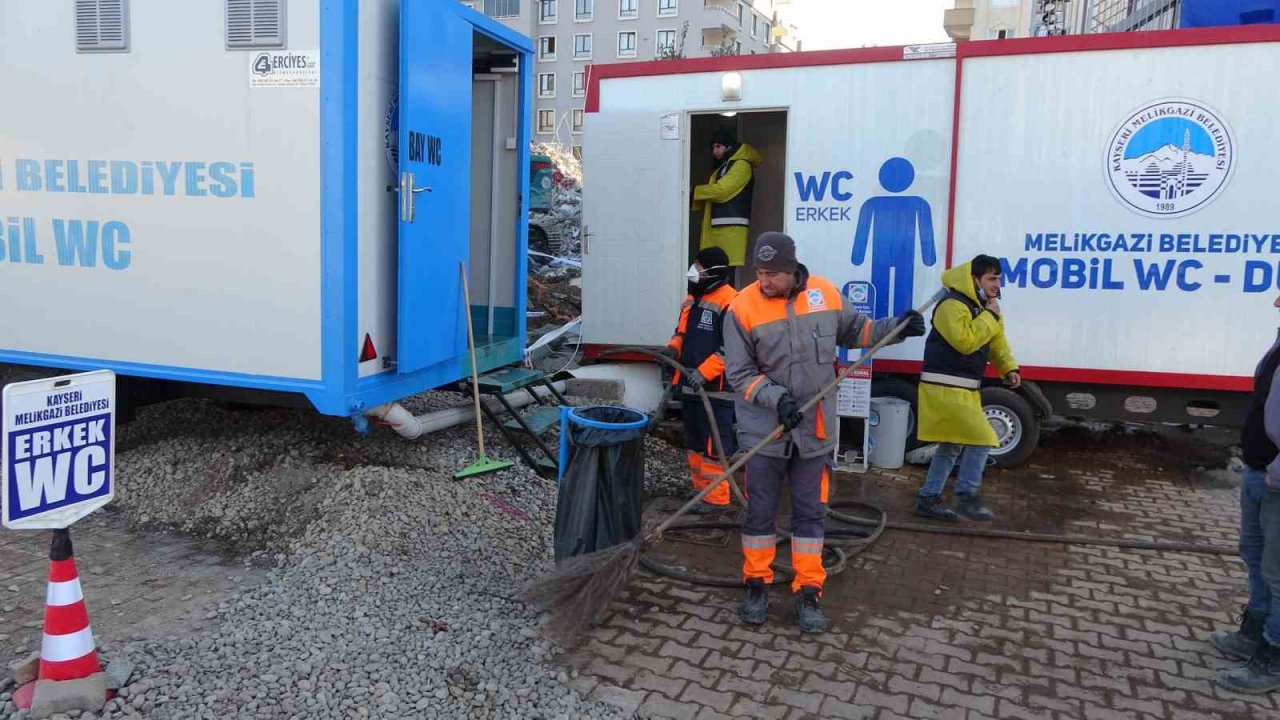 Melikgazi’den depremzedelere ‘mobil yardım’