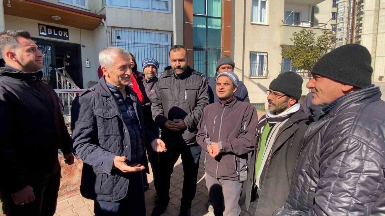 Tahmazoğlu, yan yattı denilen konutları ziyaret etti