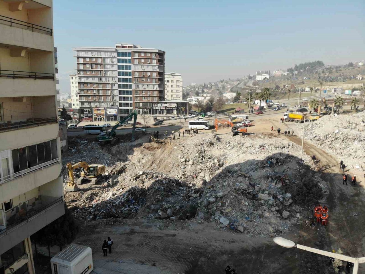 Kahramanmaraş’ta depremin 13. günü dronla görüntülendi