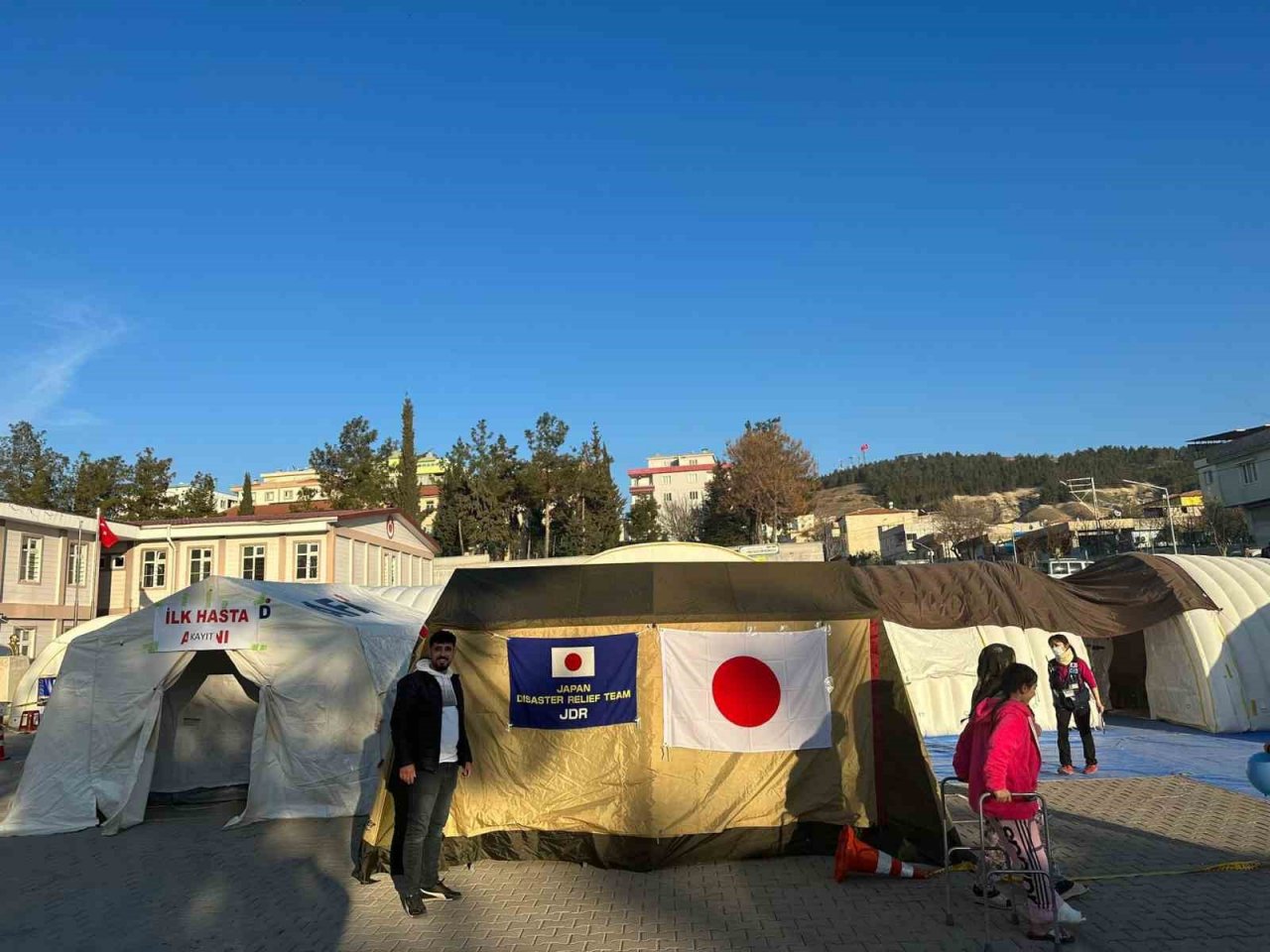 Japon doktorlar Gaziantep’e sahra hastanesi kurdu