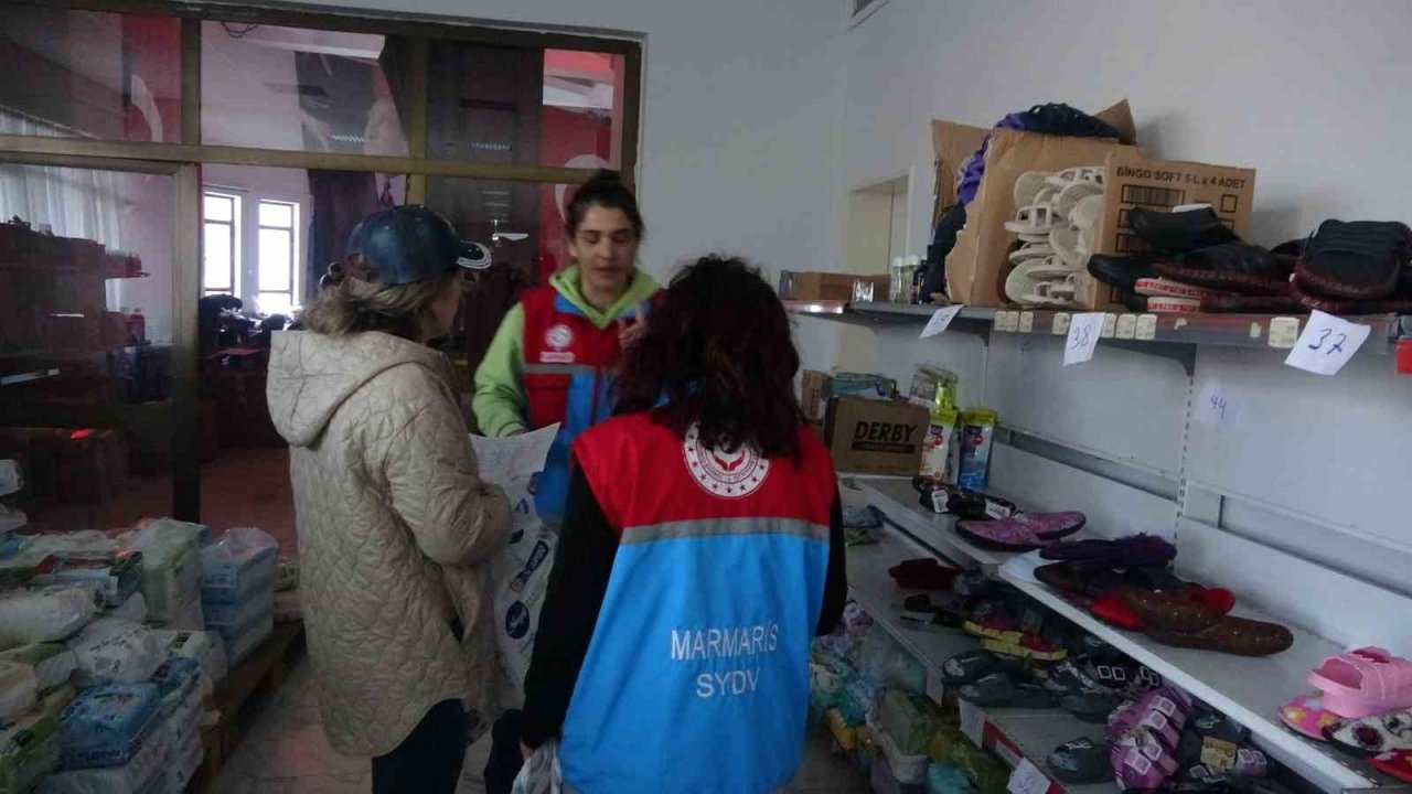 Marmaris’te yardım seferberliği devam ediyor