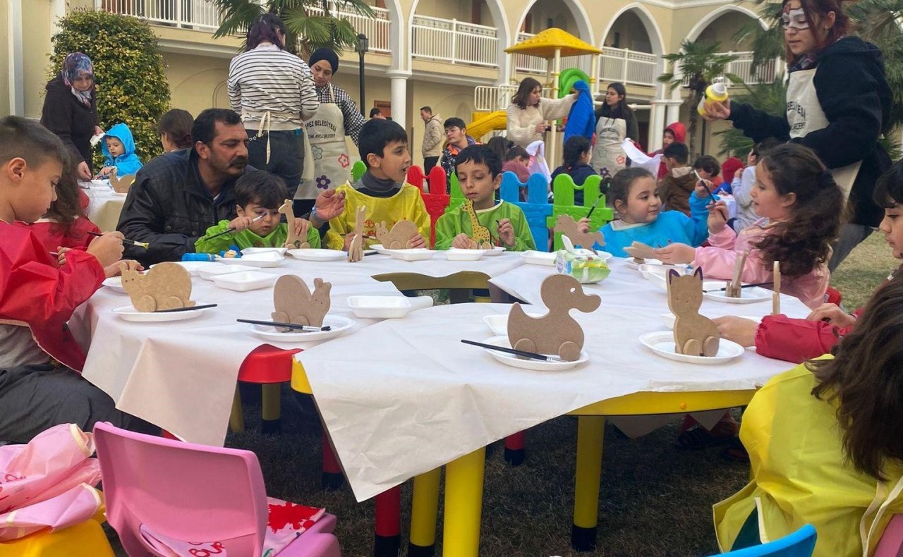 Kepez’den depremzede çocuklara atölye çalışması