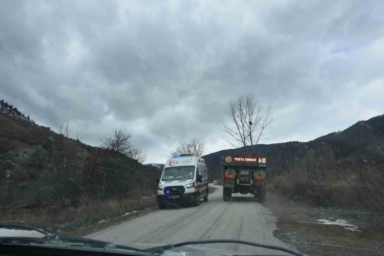 Alevlere teslim olan iki katlı bina küle döndü