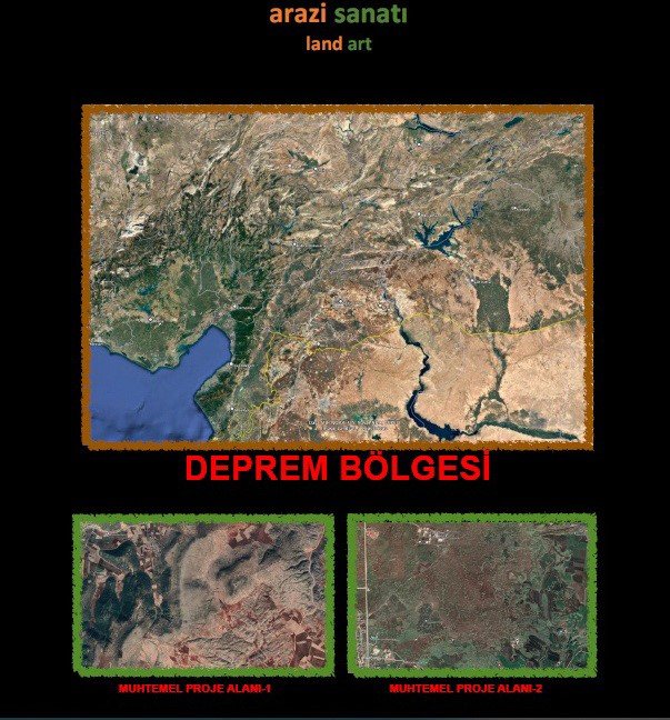 Deprem bölgesi için sanatsal proje