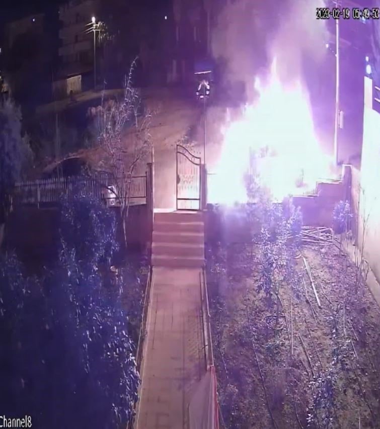 Lüks otomobili kundaklayan şüphelinin planı filmleri aratmadı