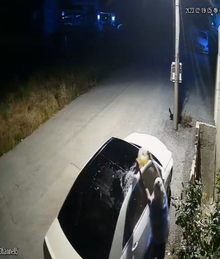 Lüks otomobili kundaklayan şüphelinin planı filmleri aratmadı