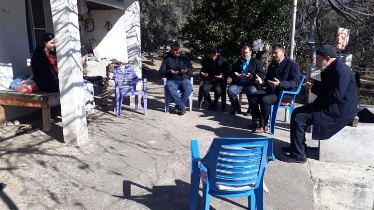 Bozdoğan’a gelen depremzedelere manevi destek