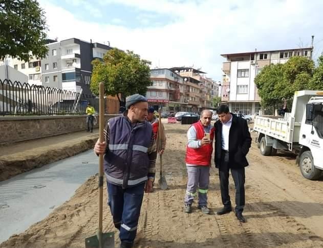 Başkan Özcan Ziya Gökalp Caddesi’nde incelemelerde bulundu