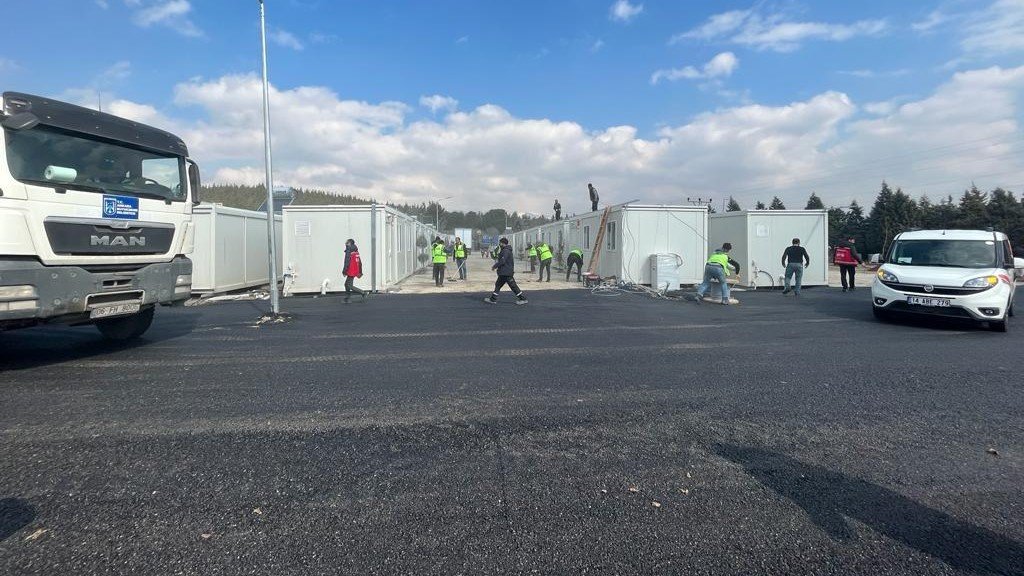 Karacasu’daki konteyner kentte alt ve üstyapı çalışmaları tamamlanıyor