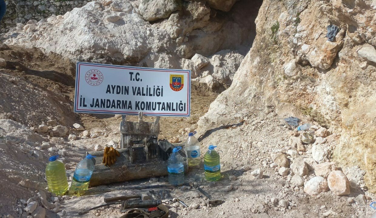 Didim’de kaçak kazı operasyonu: 5 gözaltı
