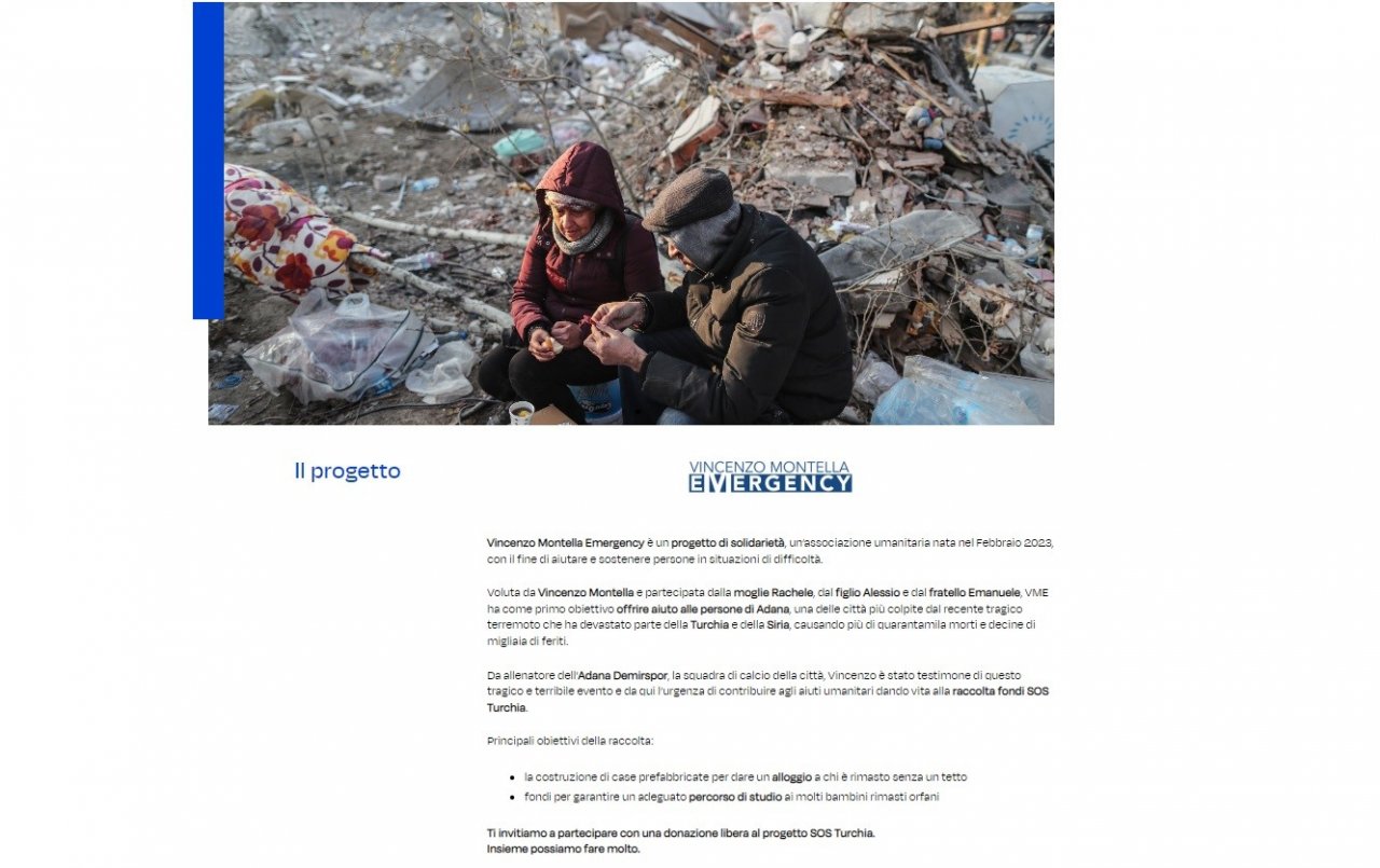 Vincenzo Montella’dan depremzedeler için yardım çağrısı