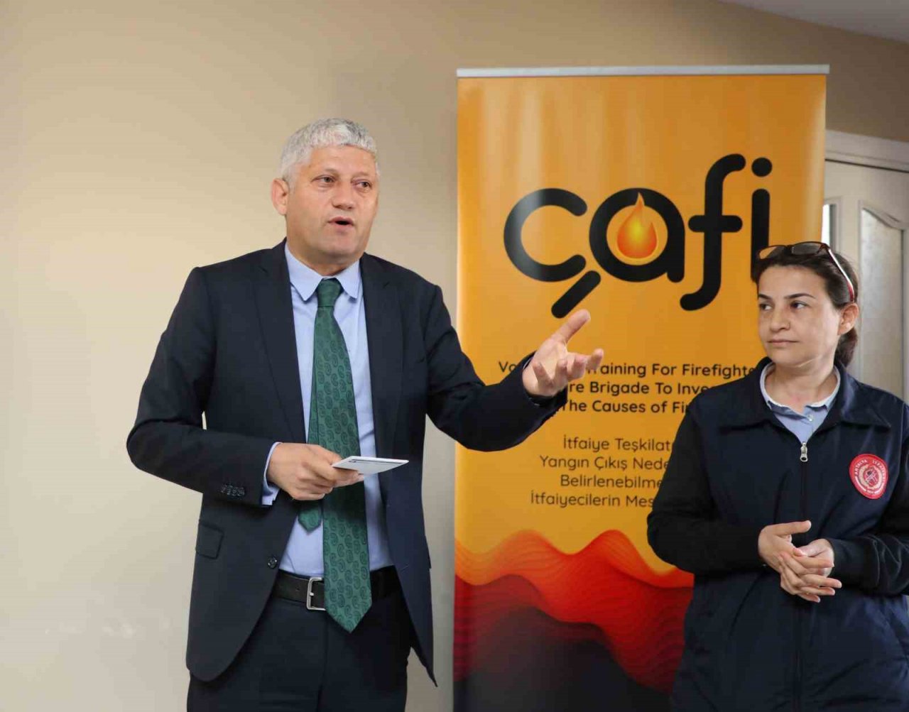 Büyükşehir itfaiyesinden AB Projesi eğitimi