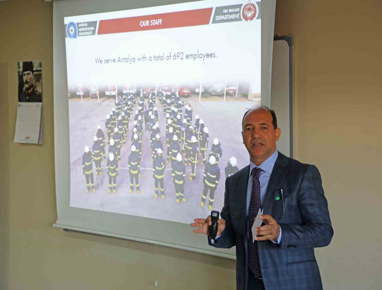 Büyükşehir itfaiyesinden AB Projesi eğitimi