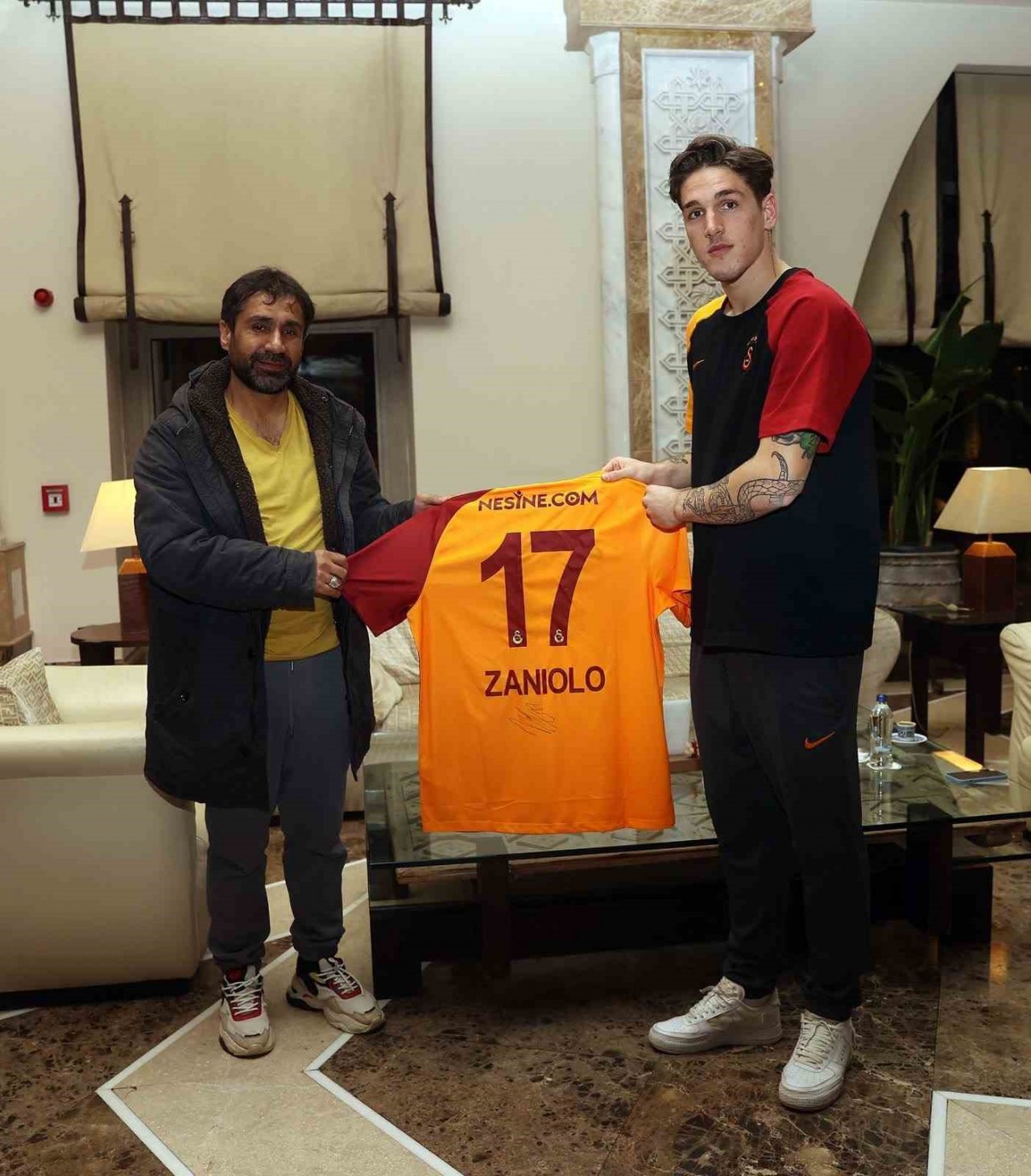 Galatasaray, Muhammed Emin Özkan’ın babası Doğan Özkan’ı ağırladı