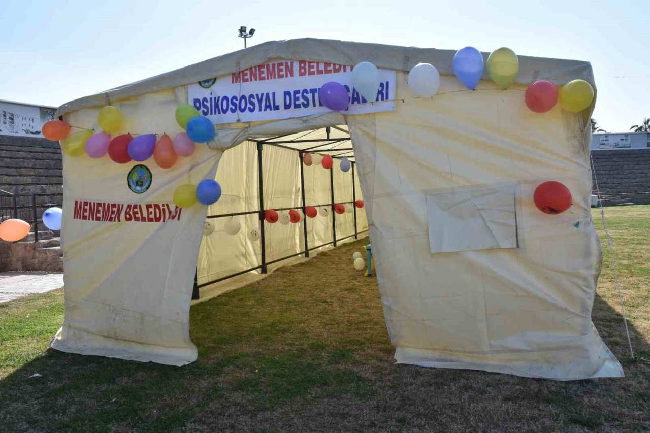 Menemen Belediyesinden afetzedelere psikolojik destek