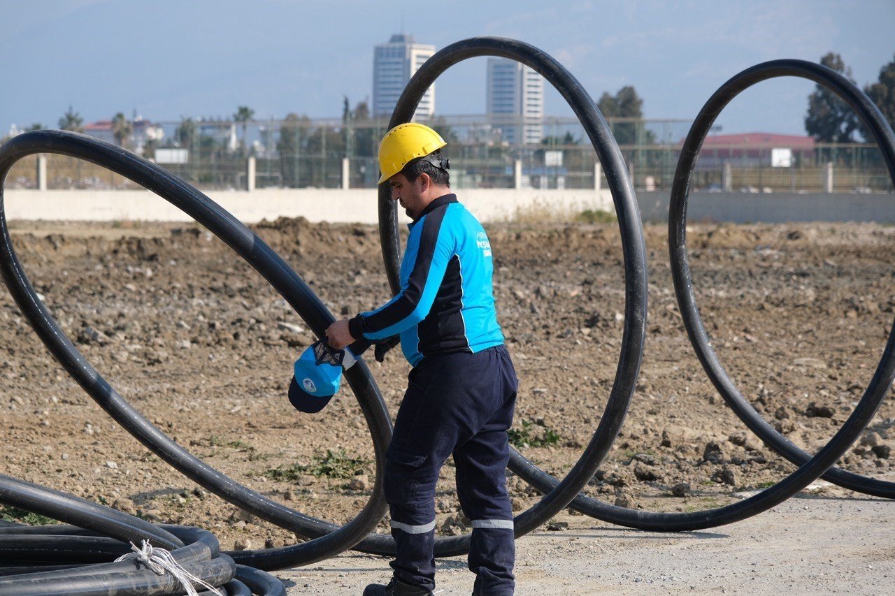 Konteyner kentlerin altyapısı için ekipler yoğun mesaide