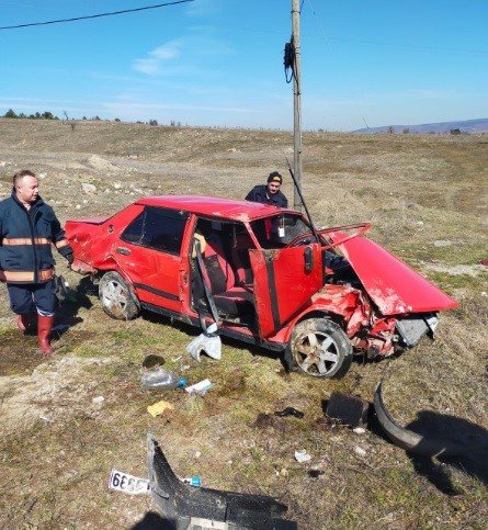 Tavşanlı’da trafik kazası: 2 yaralı