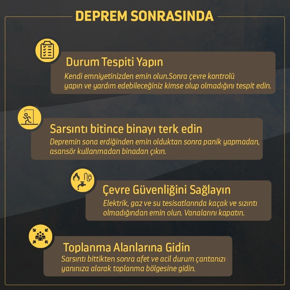 Efeler Belediyesi’nden deprem bilincini arttıran paylaşım