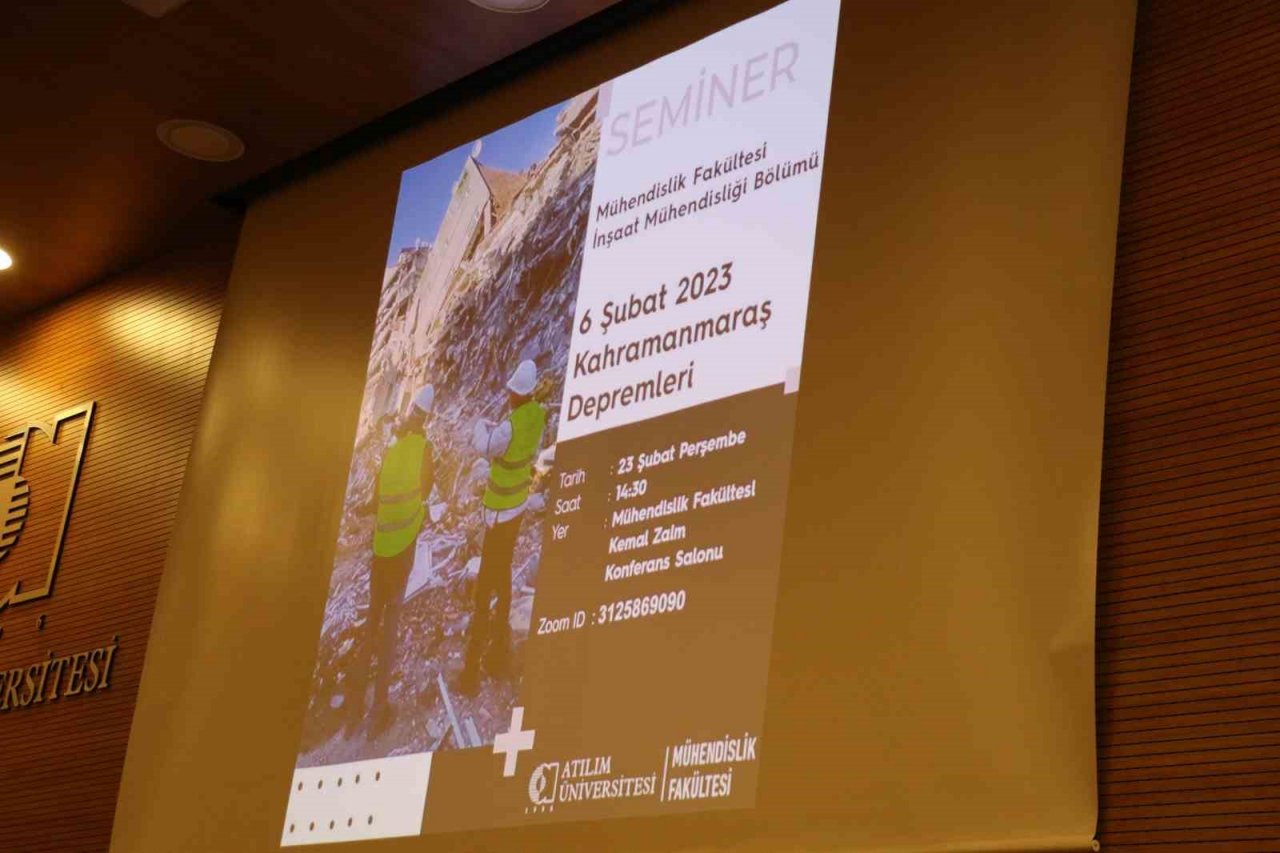 İncelemelerde bulunmak üzere bölgeye giden ilk ekiplerden biri Atılım Üniversitesi İnşaat Mühendisliği Fakültesi oldu