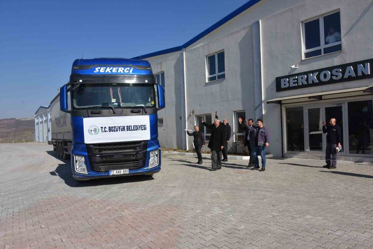 Bozüyük Belediyesi 10. yardım tırı Kahramanmaraş’a yola çıktı