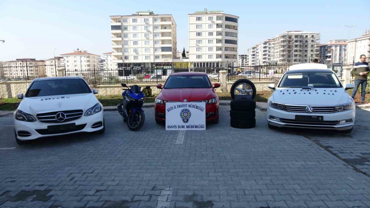 Kilis’te çalıntı lüks otomobil operasyonu