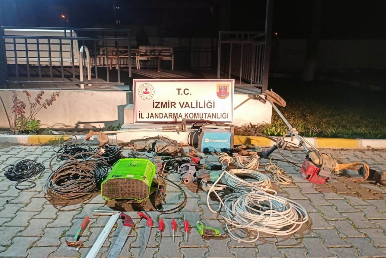 İzmir’deki 25 hırsızlık olayını jandarmanın özel ekibi aydınlattı