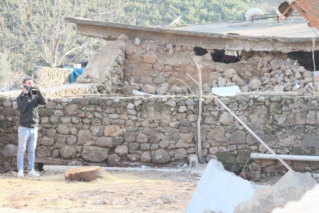 Depremde şaşırtan görüntü