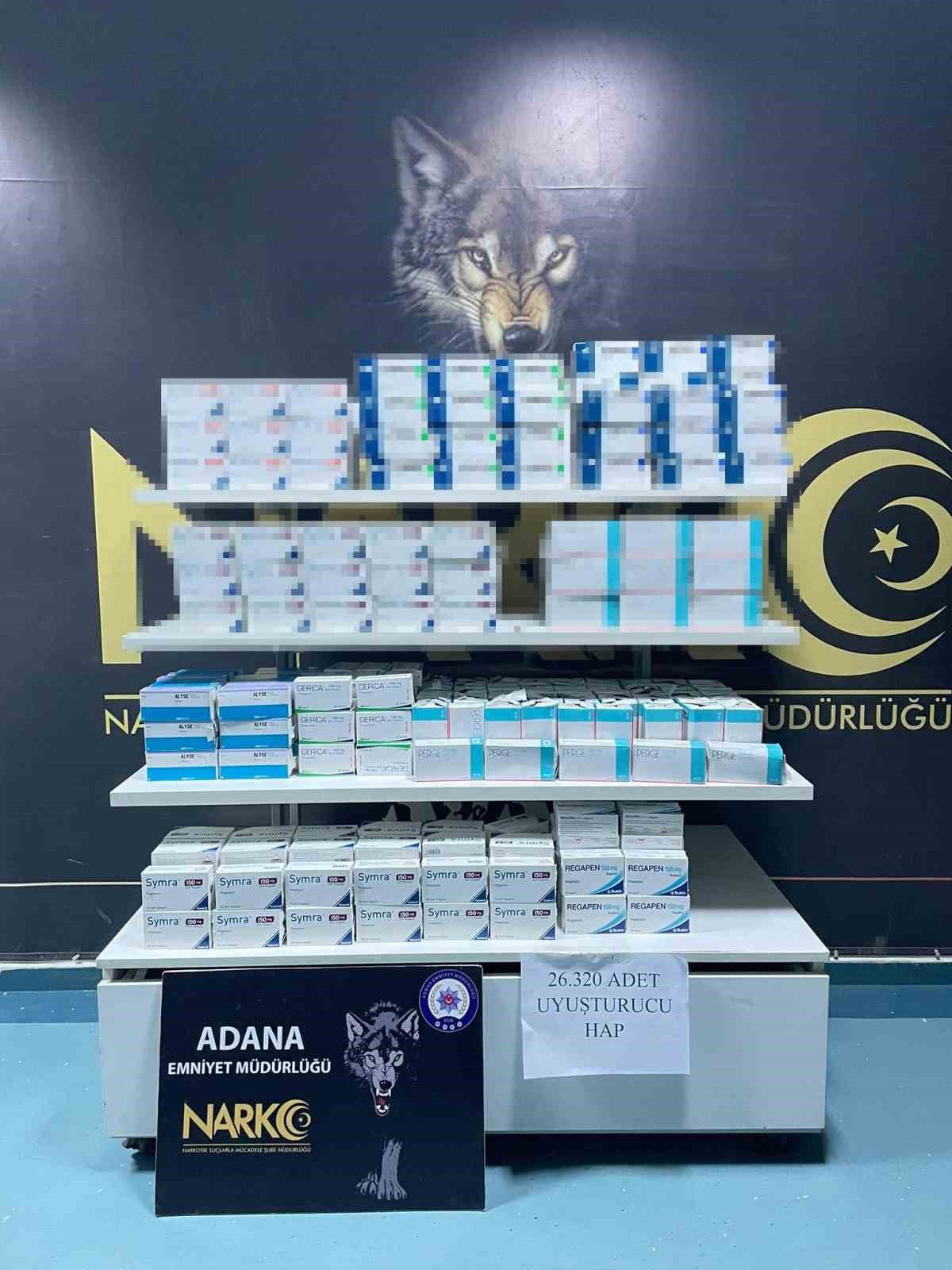 26 bin uyuşturucu hap ele geçirildi 4 zanlı tutuklandı