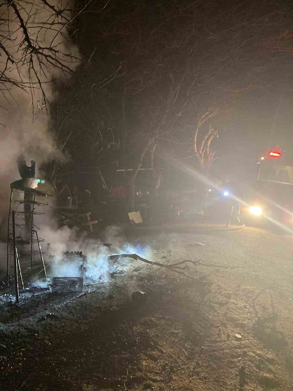 Hamitabat Köyü’nde çıkan yangın korkuttu